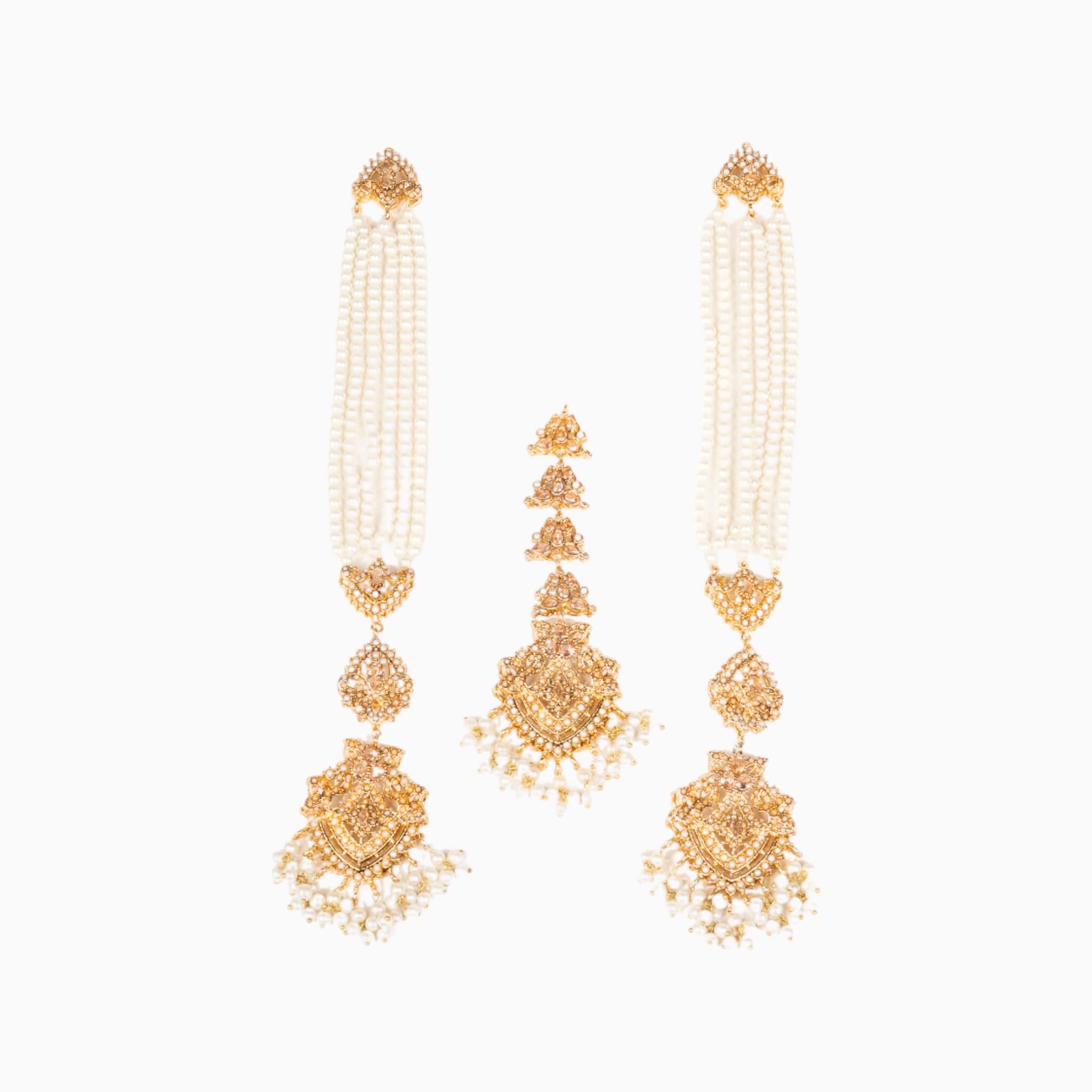 Zainab Earrings and Tikka Set