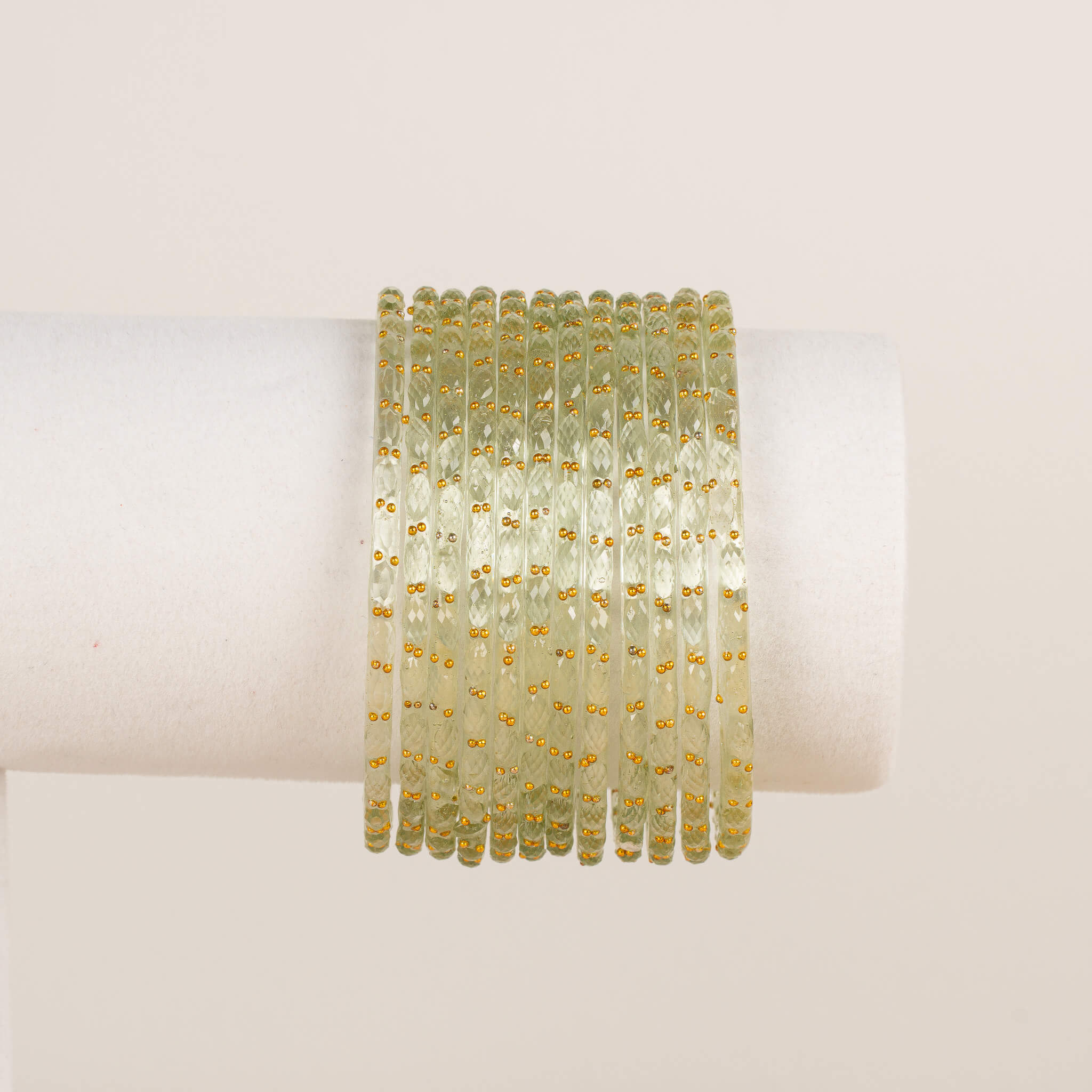 Raindrop Bangles - Greens