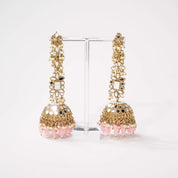 Ameerah Mirror Jhumkie Earrings - MAHARANI