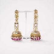 Ameerah Mirror Jhumkie Earrings - MAHARANI