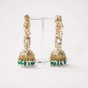 Ameerah Mirror Jhumkie Earrings - MAHARANI