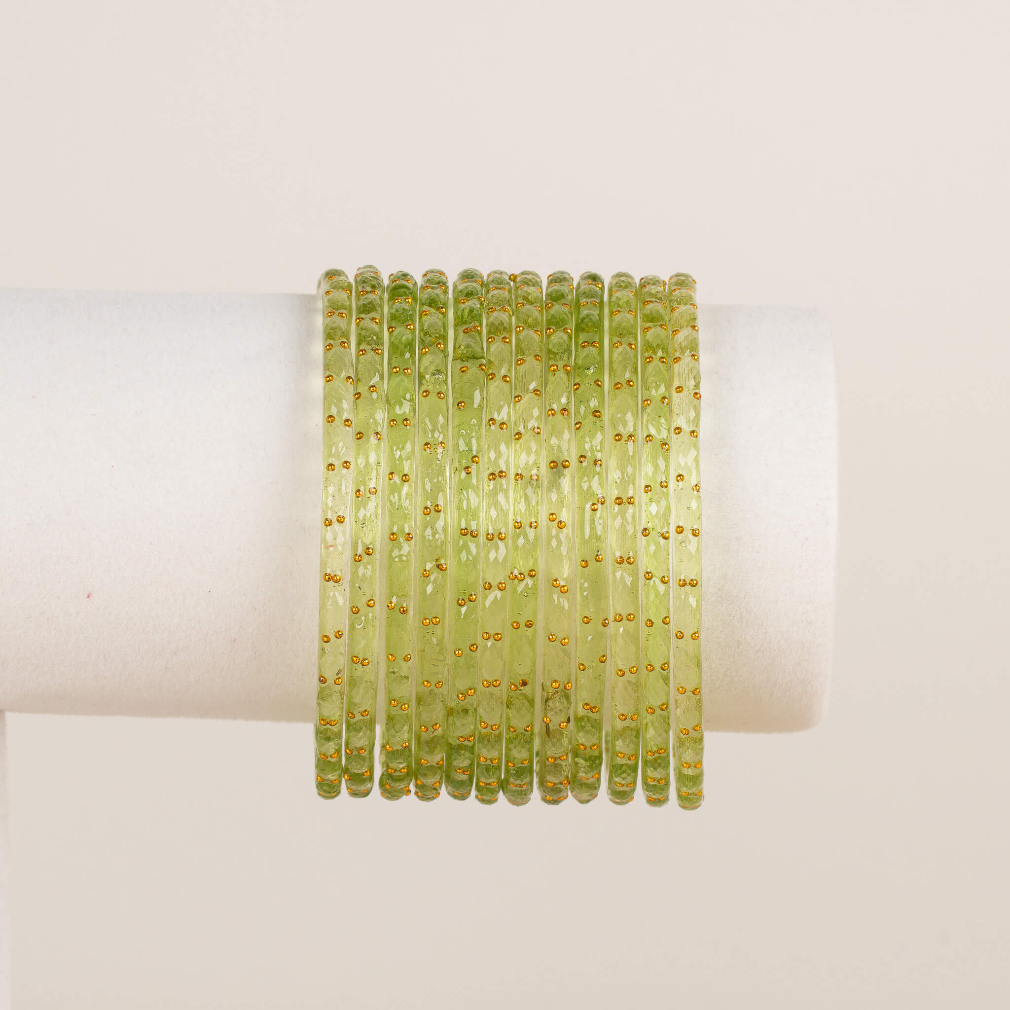 Raindrop Bangles - Greens