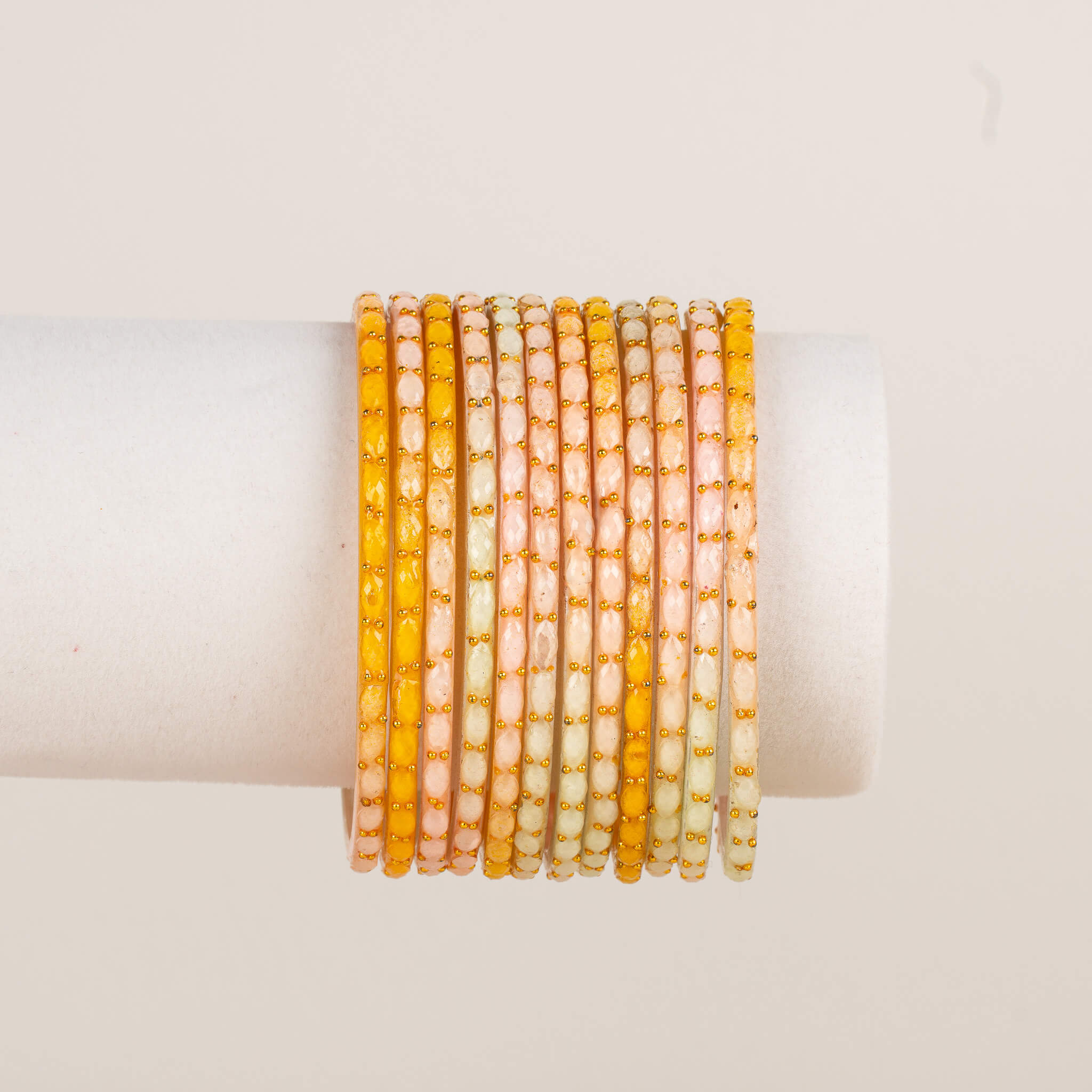 Raindrop Bangles - Oranges & Corals