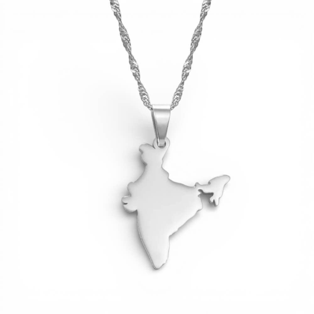India Map Necklace